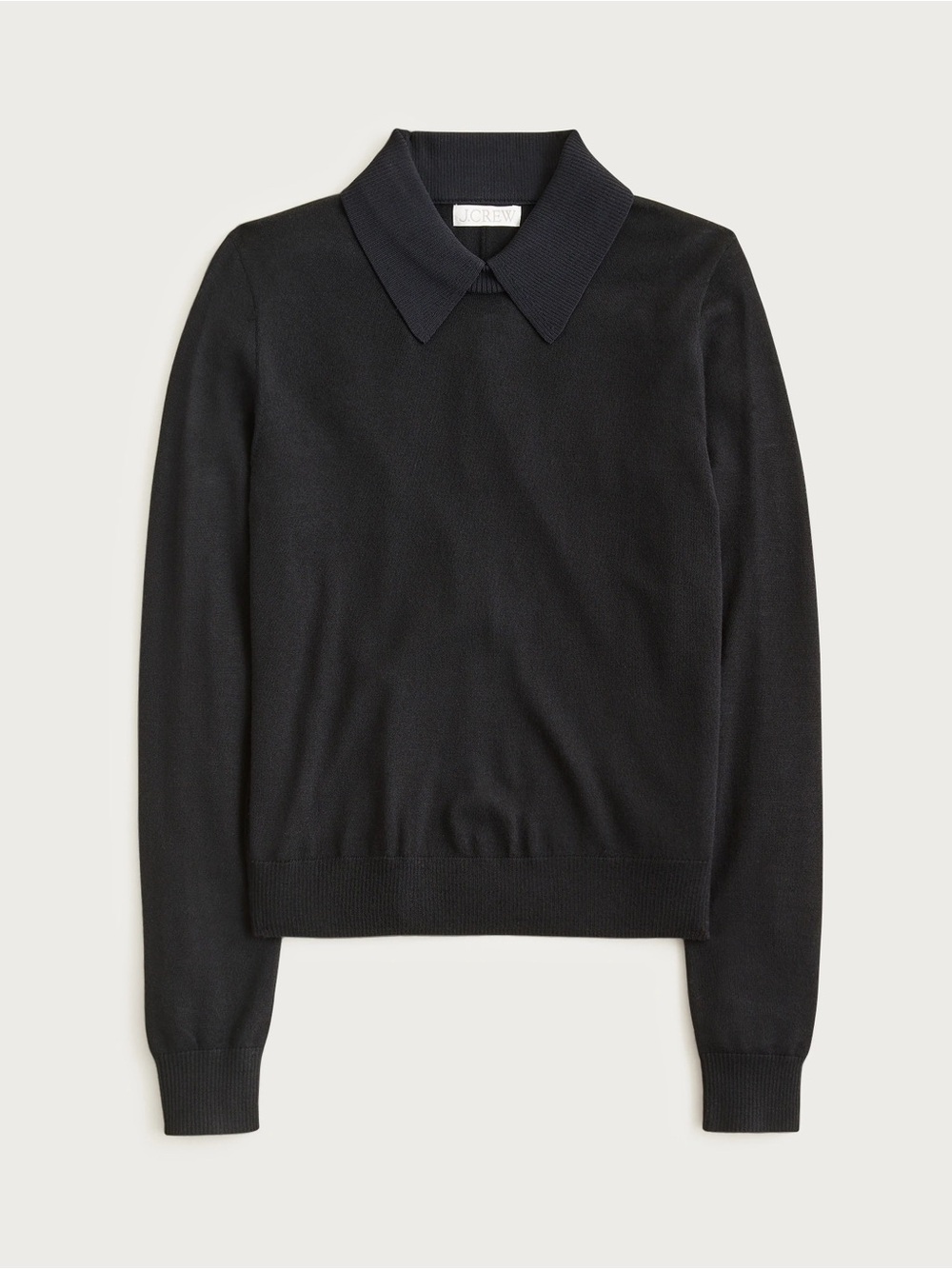 J Crew Carolyn collared sweater in merino wool